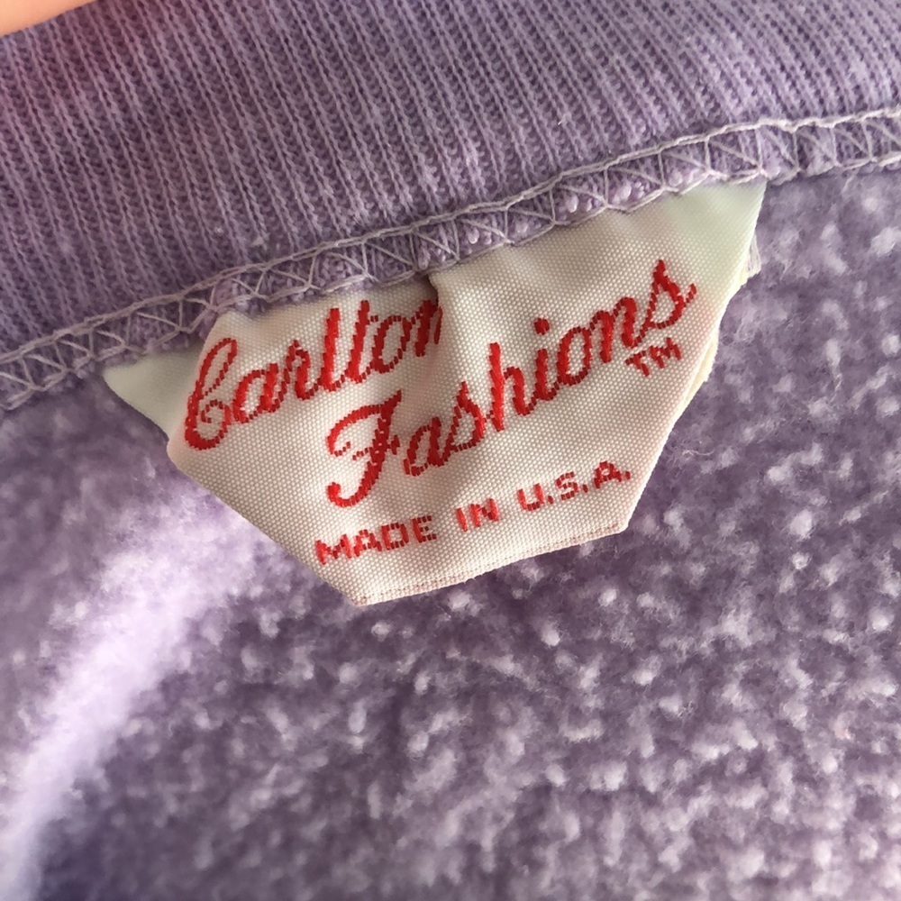 Vintage Carlton Fashion Light Purple Pullover Size Small - Picture 7 of 8
